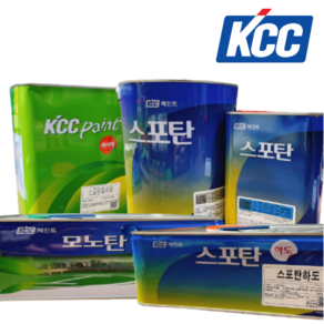 KCC 스포탄 모노탄 우레탄 상도 중도 하도 (회색/녹색) 4kg, 1개