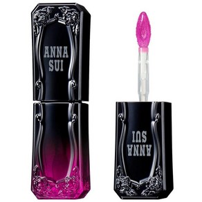 ANNA SUI Tint Rouge - 글로스 리퀴드 립스틱 약간 틴트 경량 롱래스팅 펄 핑크 200 아메리칸 체리 6.8g(0.22온스), 딸기 펀치 300개, 1개