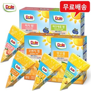 Dole 돌 후룻팝 4팩(피치1+파인1+오렌지1+망고1)/무배