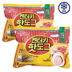 롯데 켄터키핫도그 아이스포장무료, 1.05kg, 2개