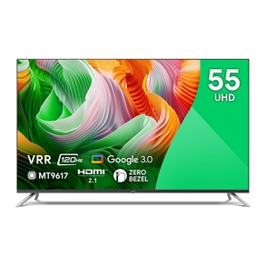 더함 55인치(139cm) 144Hz 4K UHD 크롬캐스트 구글 안드로이드 구글 스마트TV UA551UHD, 스탠드형, 고객직접설치