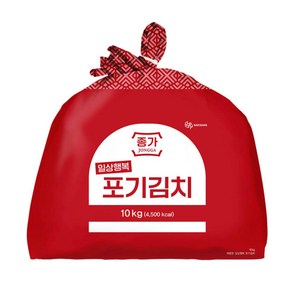 종가 일상행복 포기김치 10kg, 1개