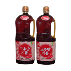 영미 고추맛기름, 1.8L, 2개