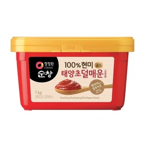 청정원 F)청정원 덜매운 고추장 1kg, 1개