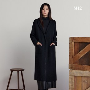 [온플] M12 X Maison De Cashmee 24FW 울캐시미어 롱니트코트