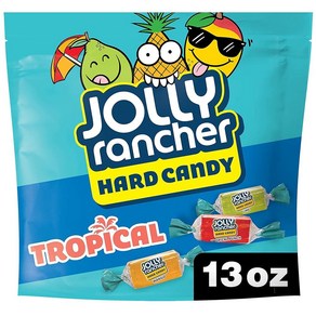 JOLLY RANCHER 다양한 열대 과일 맛 하드 캔디 재밀봉 가능한 가방 368.5g(13온스)