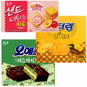 해태 버터링 딥황치즈 +해태 오예스피스타치오 +샌드에이스 자두, 1개