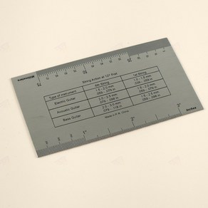 기타줄 높이 눈금자 스트링 셋업 현악기 튜닝 게이지 스텐소재, 기타줄눈금자, 1개