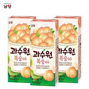 남양 과수원 190mL x24팩(1box) 사과 청포도 복숭아 오렌지/과일주스, 24개, 24개