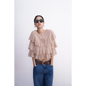 ZARA 자라 프릴 니트 스웨터 3456/100 3456100