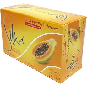 일본직발송 6. 실카 파파야 소프 135G SILKA PAPAYA SOAP B00732JJGY, One Size, One Colo, 1개