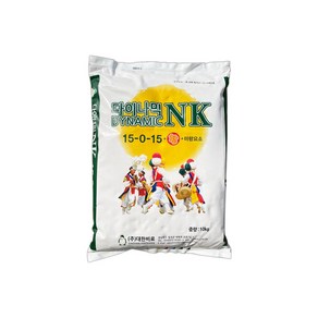 바우팜앤가든 다이나믹NK 10kg NPK 15-0-15 NK비료 복합비료 속효성 완효성 엔케이 비료 전작물 사용가능, 1개