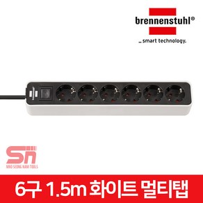 브레넨스툴 고용량 멀티탭 6구 1.5M 1153260020, 1개