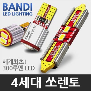 자체브랜드 반디 4세대 쏘렌토 MQ4 LED 실내등 풀세트 일반형, 1개