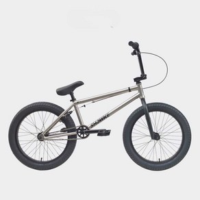 입문 초보 BMX 자전거 SHOWKE 20인치 묘기 자전거, 티타늄 그레이, 티타늄 그레이