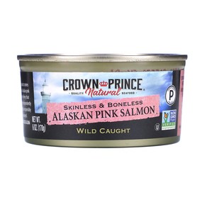 Crown Prince Natural 알래스카 홍연어 껍질 및 뼈 제거 170g(6oz) 2팩