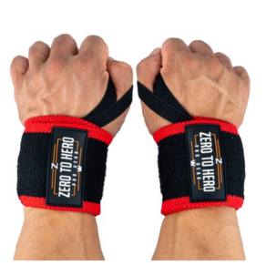 제로투히어로 헬스 손목보호대 wrist wrap Type2 기본형 Black