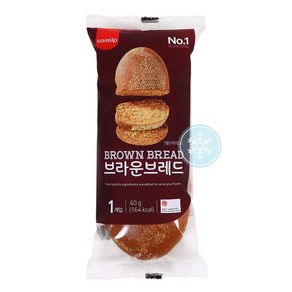 푸드올마켓_ 삼립 브라운브레드 60g /냉동/부시맨빵, 1개