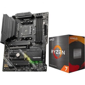 INLAND 마이크로 센터 AMD Ryzen 7 7800X3D 8Coe 16Thead 데스크탑 프로세서 번들MSI PRO X670P WiFi Po Seies 마더보드 포함, AMD Ryzen 7 5700X + MSI MAG B5