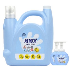 세꼼마 핸드워시 3.5L 레몬향+증정 레몬향 공병250ml 2개, 250ml