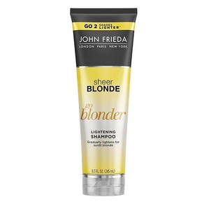 존프리다 John Fieda 샴푸 시어 블론드 고 블론더 라이트닝 245ml(8.5온스) (2팩), 존프리다 John Fieda 샴푸 시어 블론드 고 블, 2개, 245ml