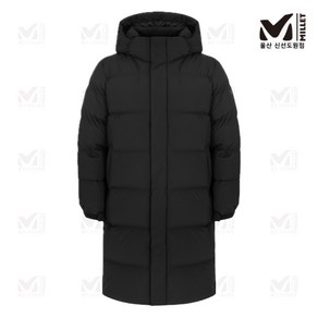 밀레 MILLET 24FW 겨울 RDS인증 구스 벤치파카 블랙 롱패딩 MVSWD471 [출고가 449 000원]