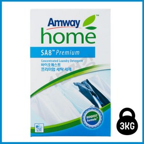 암웨이 SA8 바이오퀘스트 프리미엄 농축 분말세탁세제 본품, 3kg, 1개