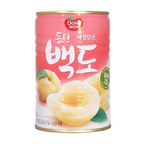 동원 복숭아 백도, 400g, 2개