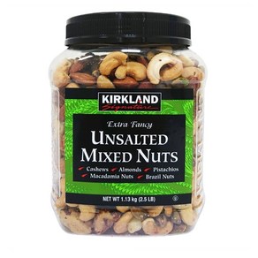 커클랜드 시그니처 언솔트 믹스 넛 1.13kg Kikland Signatue Unsalted Mixed Nuts, 1개