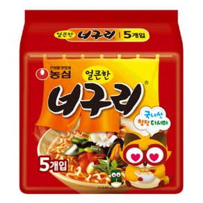 농심 얼큰한 너구리 120g 5개입