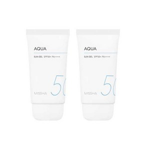 [2입기획] 미샤 올 어라운드 세이프 블록 아쿠아 선 젤 SPF50+ PA++++, 50ml, 2개