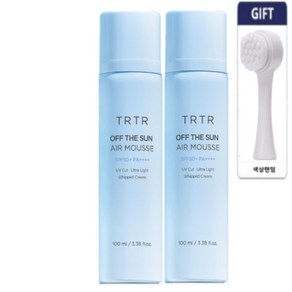 [TIRTIR] 티르티르 오프 더 선 에어 무스 대용량 100ml+클렌징브러쉬, 2개, 100ml