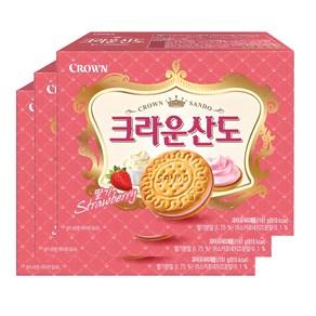 크라운산도 딸기, 161g, 3개