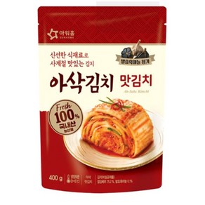 아워홈 아삭 맛김치, 400g, 4개