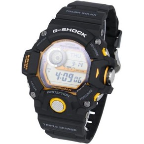 CASIO 카시오 G-SHOCK 지쇼크 G쇼크 MASTER OF G RANGEMAN 손목시계 시계 맨즈 전파 솔러 블랙 옐로우 GW-9400Y-1[병행 수입품]