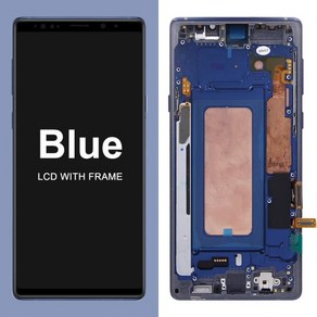 Samsung Galaxy Note 9 용 슈퍼 AMOLED LCD LCD 디스플레이 참고 9 디스플레이 N960D N960F 터치 스크린 참고 9 배터리 커버 포함