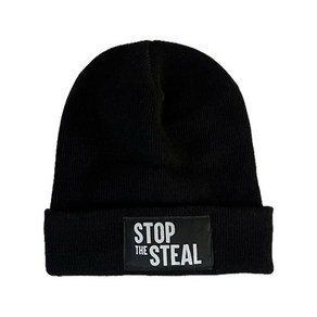 STOP THE STEAL 야구 모자 비니 모자(블랙 레드) 스탑더스틸