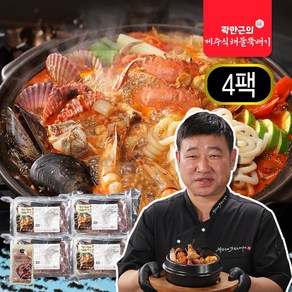 더 푸짐해진 곽만근셰프의 제주식 해물뚝배기 산지에서 직접 수매 HACCP 제조시설 해물탕 새우 조개 탕 전골, 4개, 500g