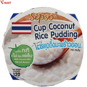 che dua dam 태국 컵코코넛푸딩 Coconut Rice Pudding, 1개, 120g