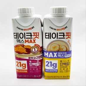 남양 테이크핏 맥스 250ml 고구마맛 6개 + 바나나맛 6개, 1세트