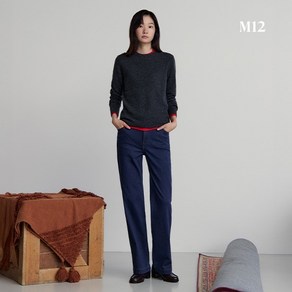 [런칭가69 900원] M12 24FW 여성 기모 니팅 데님팬츠 2종