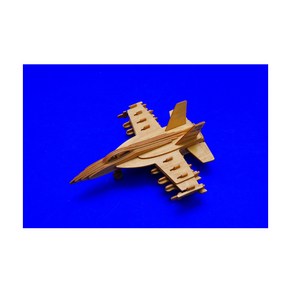 우드크래프트 3D 입체 퍼즐 비행기 F-18, 단품, 단품, 1개