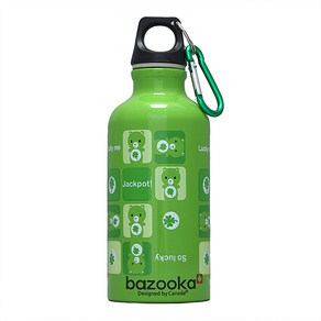 바주카 bazooka [메세] 휴대용 알루미늄 물통 0.4리터, 400ml, 베어그린, 1개