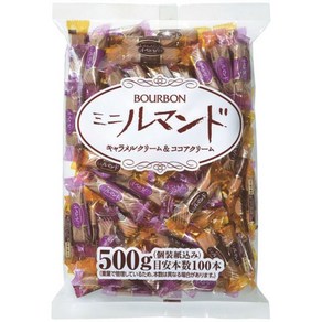 부르봉 루만도 카라멜맛 + 코코아맛 쿠키 총100개 (500g x 1팩) 대용량, 500g, 1개