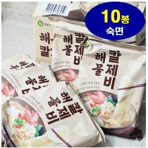 이가자연면 해물칼제비 수제비+칼국수, 155.5g, 10개