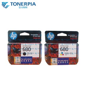 HP 정품잉크 HP680 F6V27AA F6V26AA HP3635 HP3835 HP4535, 03_HP 정품잉크 HP680 검정 컬러 세트, 1개