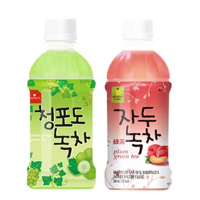 웰그린 청포도녹차10+자두녹차10 340ml 20개, 1세트