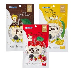 포켄스 과일퓨레 펫디저트 사과 망고 배 105g*2개 (15g*14개), 2팩, 망고 105g+105g