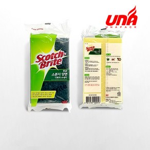 3M 스펀지 양면수세미, 10개, 1개