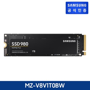 삼성전자 공식인증 SSD 980 M.2 NVMe 2280 MZ-V8V1T0BW (1TB) 삼성정품, 1TB